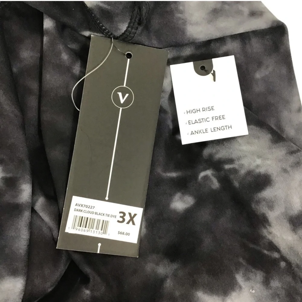 VELOCITY High Rise Tie Dye Leggings 3X - Picture 5 of 9